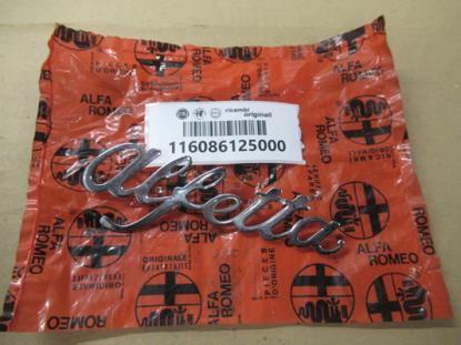 116086125000 Embleem Alfetta metaal/chroom