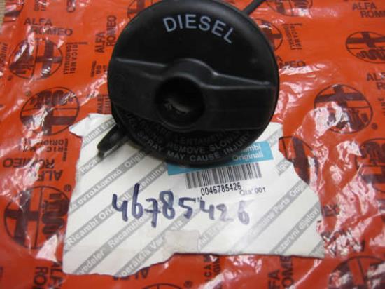 46785426 Tankdop Diesel Alfa Romeo 147 156 166 159 Brera GT Mito Fiat Ducato 230 244 250 Punto Grande Punto Seicento 500 Panda Brava Bravo Idea Linea Multipla Lancia Musa Ypsilon