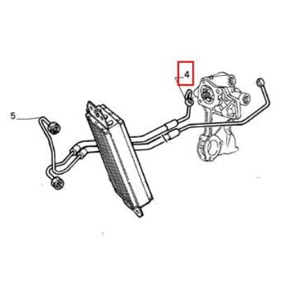 60579384 Oliekoelerleiding Alfa Romeo 164 3.0 V6