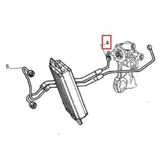 60579384 Oliekoelerleiding Alfa Romeo 164 3.0 V6