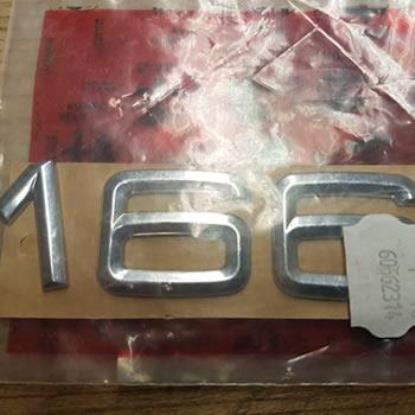 60662314 Embleem logo -166- Alfa Romeo  achterzijde