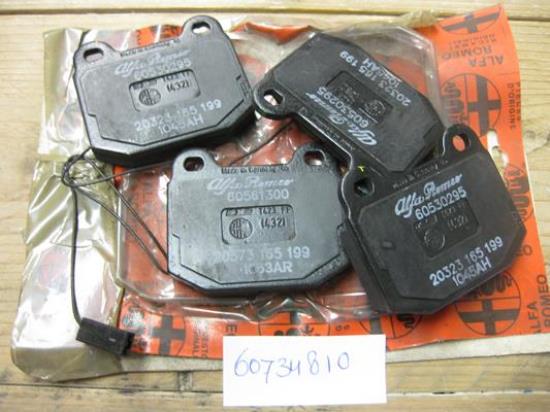 60734810 Remblokset Alfa RZ SZ 75 90 GTV 116-serie turbodelta ATE Giulietta