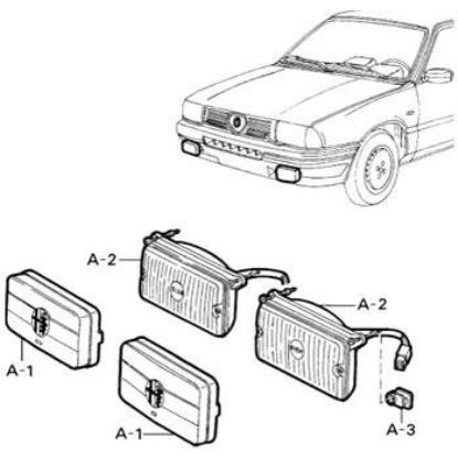 60750842 Mistlamp set geel Alfa Romeo 33 905