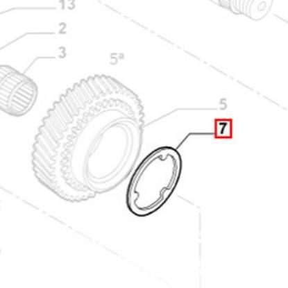 60806705 Borgring versnelling