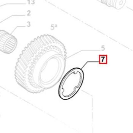 60806705 Borgring versnelling