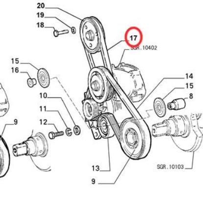 71749459 Multiriem 1160mm