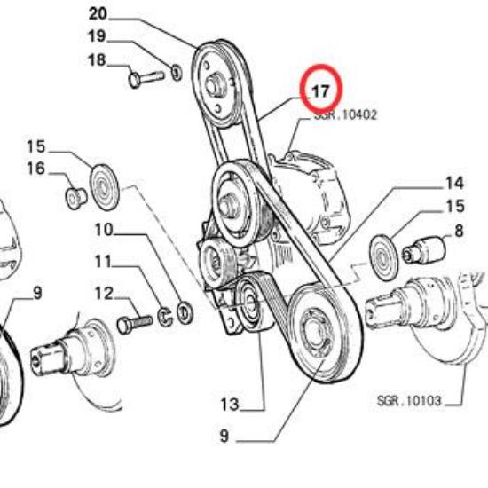 71749459 Multiriem 1160mm