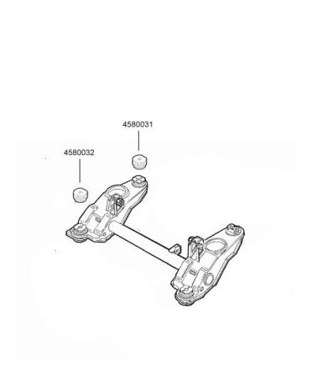 7779884 Gummistuk silentblock achteras voorzijde Fiat Bravo Brava Multipla Marea Palio Lancia Delta Dedra