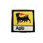 AGM002 Agip sticker 5x5 cm