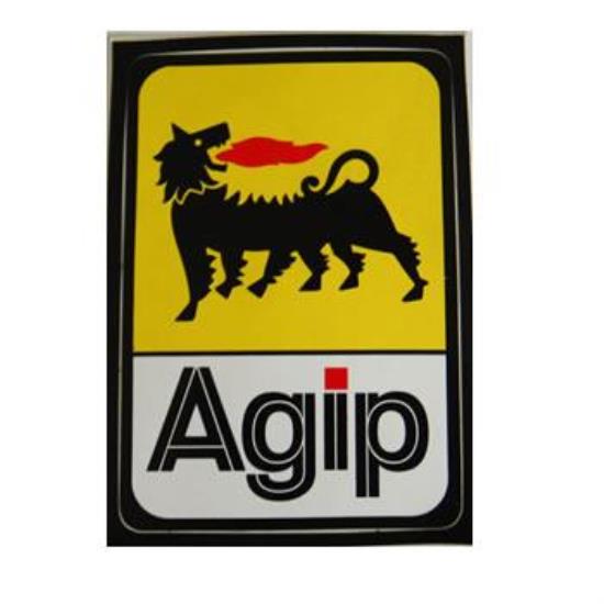AGM003 Agip sticker 6x8 cm