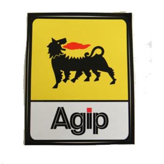 AGM005 Agip sticker 8x10 cm
