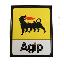 AGM005 Agip sticker 8x10 cm