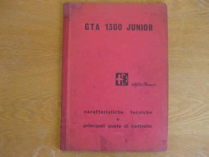 WPH1369 Werkplaatshandboek technische specificatie(s) GTA 1300 Junior (publicatie 11/1969 Italiaans)