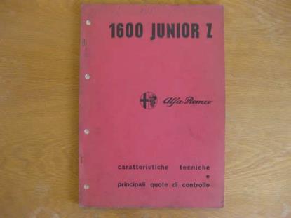 WPH1540 Werkplaatshandboek technische specificatie(s) 1600 Junior Z (publicatie 11/1969 Italiaans)