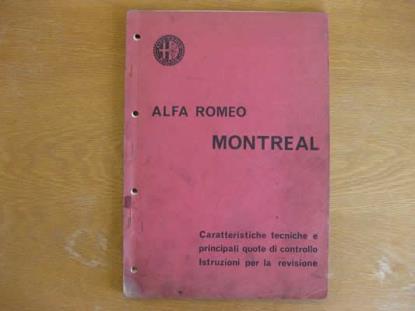 WPH1695 Werkplaatshandboek technische specificatie(s) Alfa Romeo Montreal (publicatie 1/1971 Italiaans)