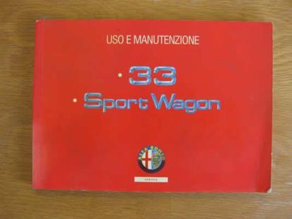 WPH9005 Instructieboekje Alfa Romeo 33 Sportwagen (Italiaans)
