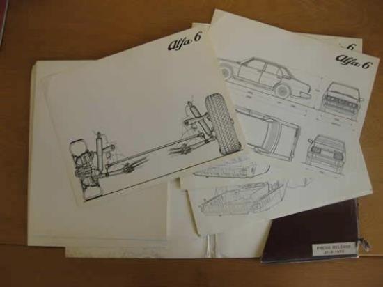 WPH9010 Officiciele press release map voor Alfa Romeo Sei 6