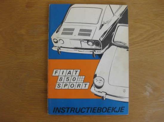 WPH9011 Instructieboekje Fiat 850 Sport (Nederlands)