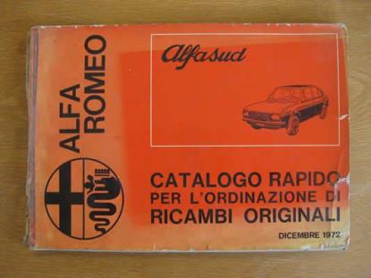 WPH9012 Onderdelen catalogus Alfa Sud (12-1972)