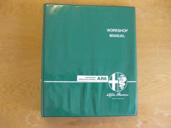 WPH9016 Werkplaatshandboek Alfa Romeo AR6 (Italiaans)
