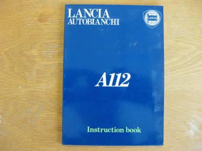 WPH9026 Instructieboekje Lancia Autobianchi A112 (Engels)
