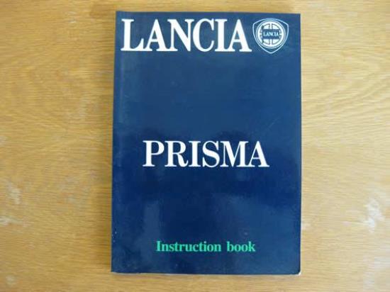 WPH9032 Instructieboekje Lancia Prisma (Engels)