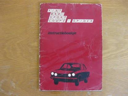 WPH9034 Instructieboekje Fiat 850 Sport Coupe en Spider (Nederlands)