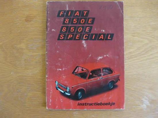WPH9036 Instructieboekje Fiat 850 Speciaal (Nederlands)