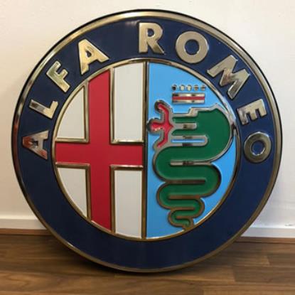 LB001 Lichtbak reclamebord Alfa Romeo diameter 70cm vanaf 1972