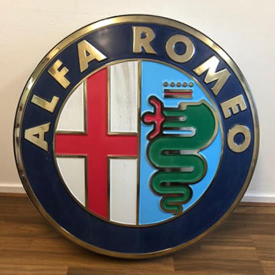 LB002 Lichtbak reclamebord Alfa Romeo diameter 85cm vanaf 1972