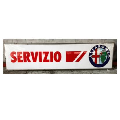 LB007 Originele Alfa Romeo Servizio logo lichtbak (nieuw)