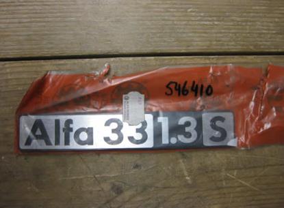 546410 Embleem kofferklep Alfa Romeo 33 1.3 S first series