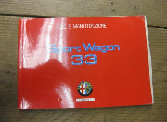 60490346 Instructieboekje Alfa Romeo 33 Sportswagon italiaans