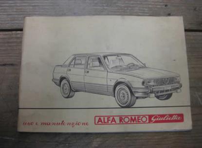 WPH9044 Instructieboekje italiaans Alfa Romeo Giulietta 116 eerste serie