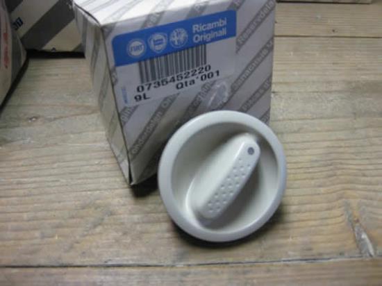735452220 Knop kachelbediening Fiat 500 en Abarth Ivoor