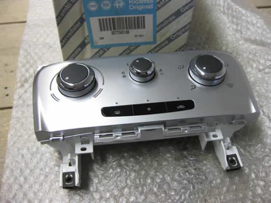 77365186 Bedieningspaneel airco Lancia Delta Chroom handmatig