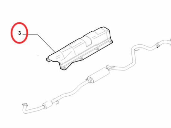 55209229 Hitteschild Fiat Croma 1.8 2.2