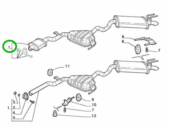 46472763 Uitlaatdemper