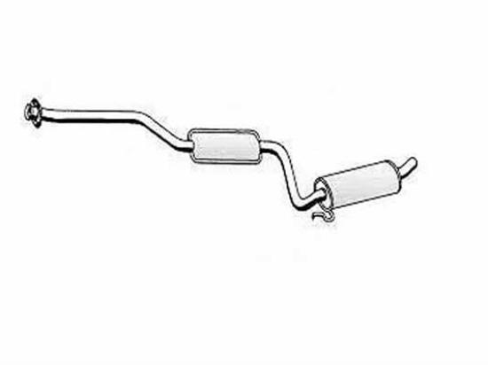 7593438 Uitlaat middendemper