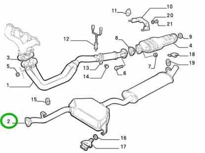 7737480 Uitlaat achterdemper