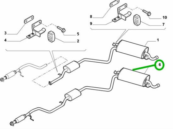 73500853 Uitlaatpijp