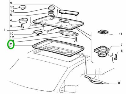 7677226 Raamrubber open dak