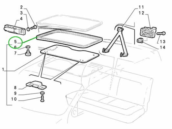 7677227 Raamrubber open dak