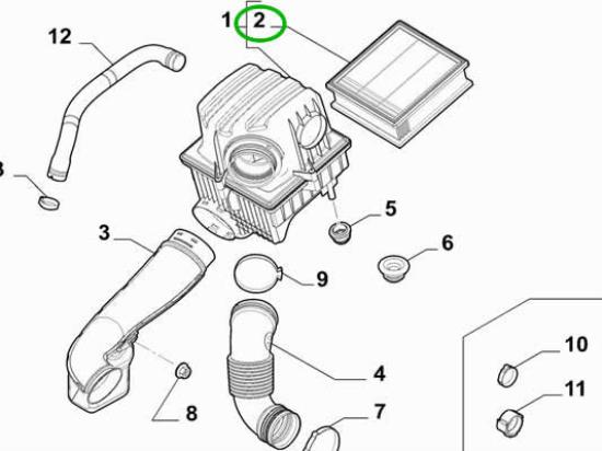 51977574 Luchtfilter