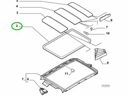 71718896 Raamrubber open dak