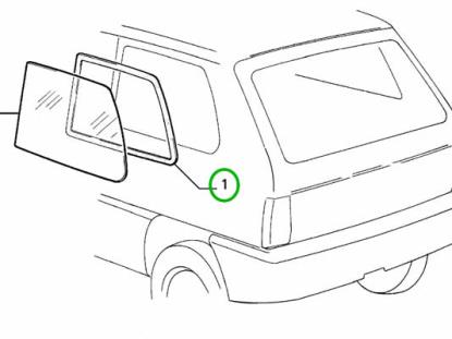 4403731 Raamrubber zijraam