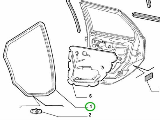 735275923 Deurrubber achterdeur links