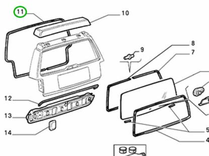 7712335 Deurrubber achterklep