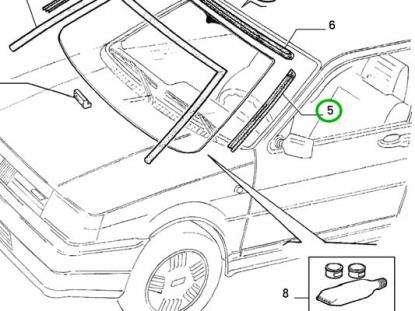 7725987 Sierlijst voorruit links