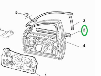 46795517 Raamlijst voordeur rechts